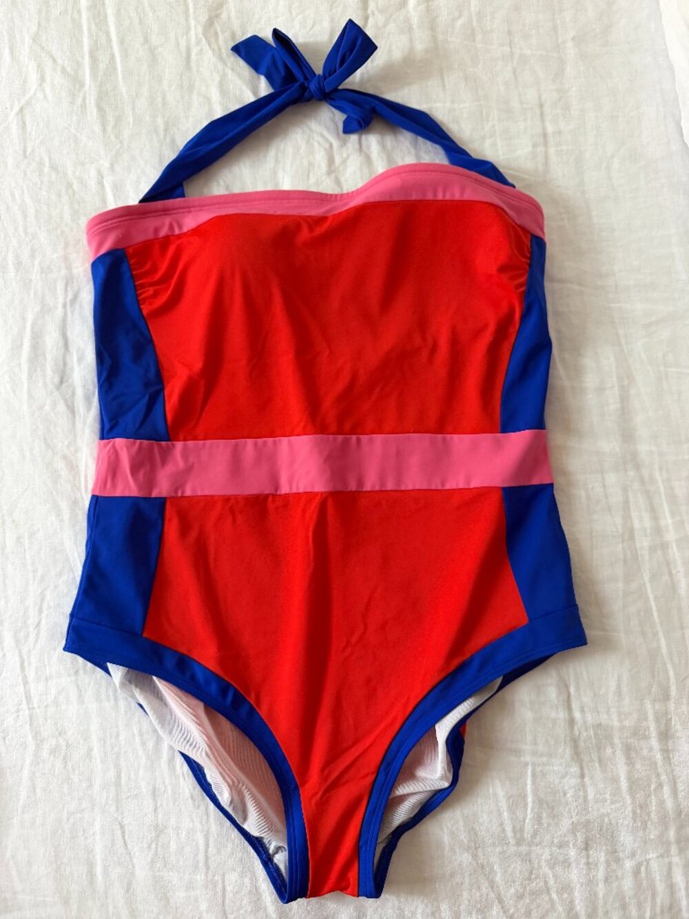 BODEN Santorini Retro Halterneck One Piece Swimsuit Size 14